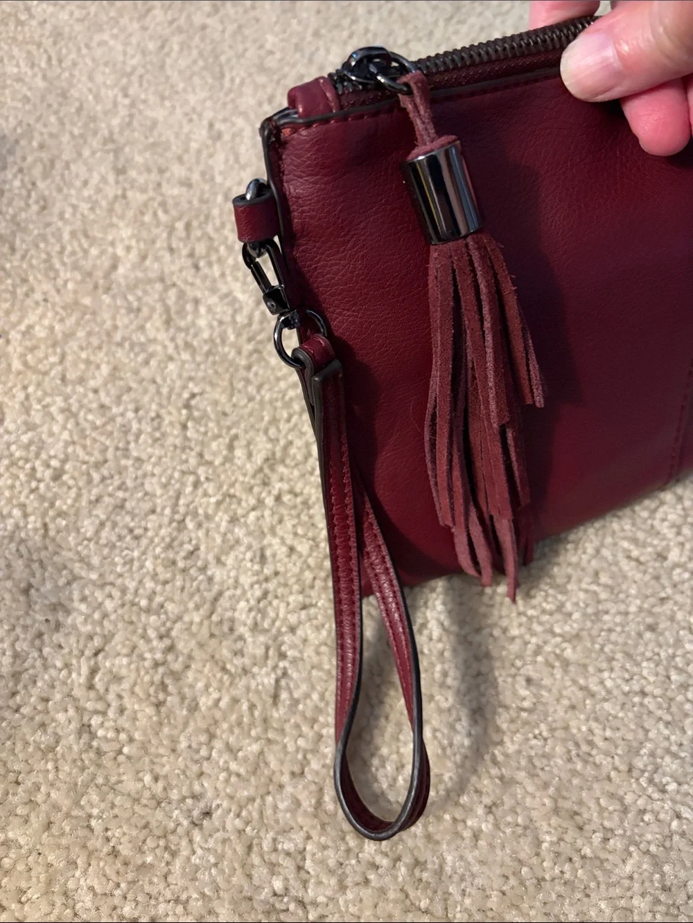 Inc International Concepts Women’s Molyy Party Wristlet Clutch In Burgundy
